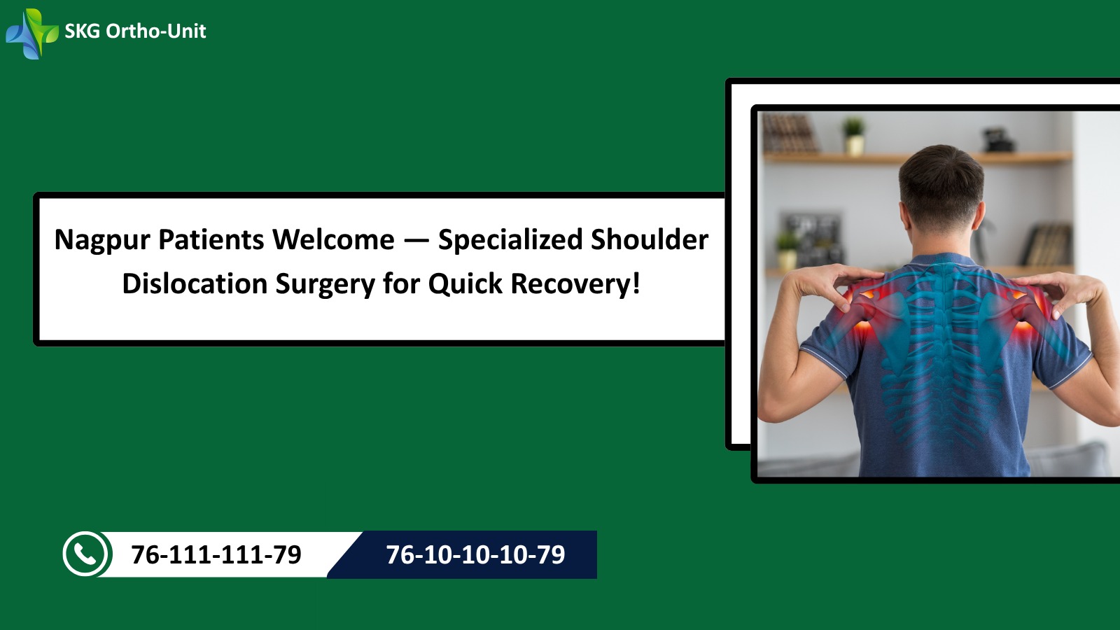 Nagpur Patients Welcome — Specialized Shoulder Dislocation Surgery for Quick Recovery!